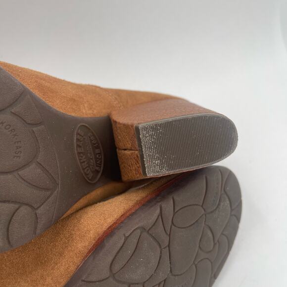 KORK-EASE Castaneda Boots Size 8 Booties Suede Rust Brown Zipper Winter Fall - Picture 13 of 14